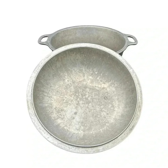 Vintage 1950s Century Silver Seal Hammered Aluminum Dutch Oven Roaster MCM - Picture 12 of 12